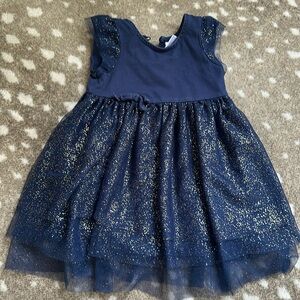 Navy blue glitter and tulle dress